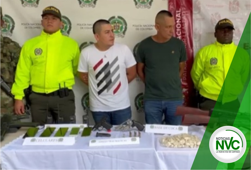 Capturados 2 hombres sindicados de intimidar a ganaderos en el norte del Valle