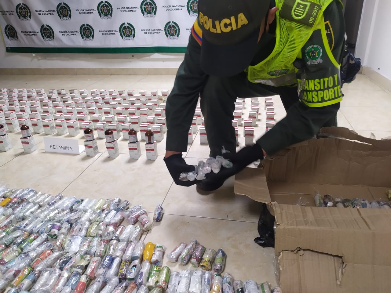 Incautados 763 frascos de ketamina en el norte del Valle